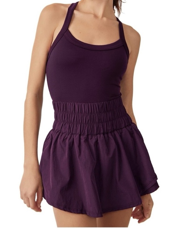 FP Movement by Free People Pants - FP Movement Purple Athletic Dress Romper Built In Shorts Medium